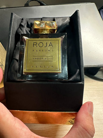 190326-45 roja amber ebony Perfume 100ml  3.4oz