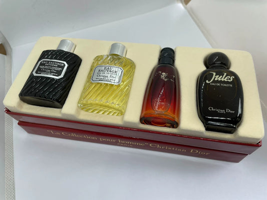 230925-17 Christian Dior Jules Eau de Toilette EDT 4 x 10ml 0.3oz