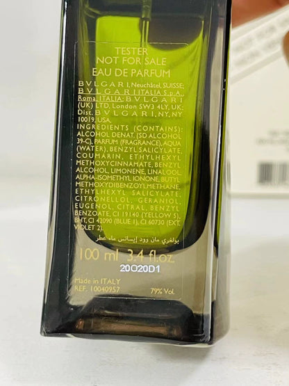 260526-84 Bvlgari Urban Forest Green Perfume 100ml 3.4 oz