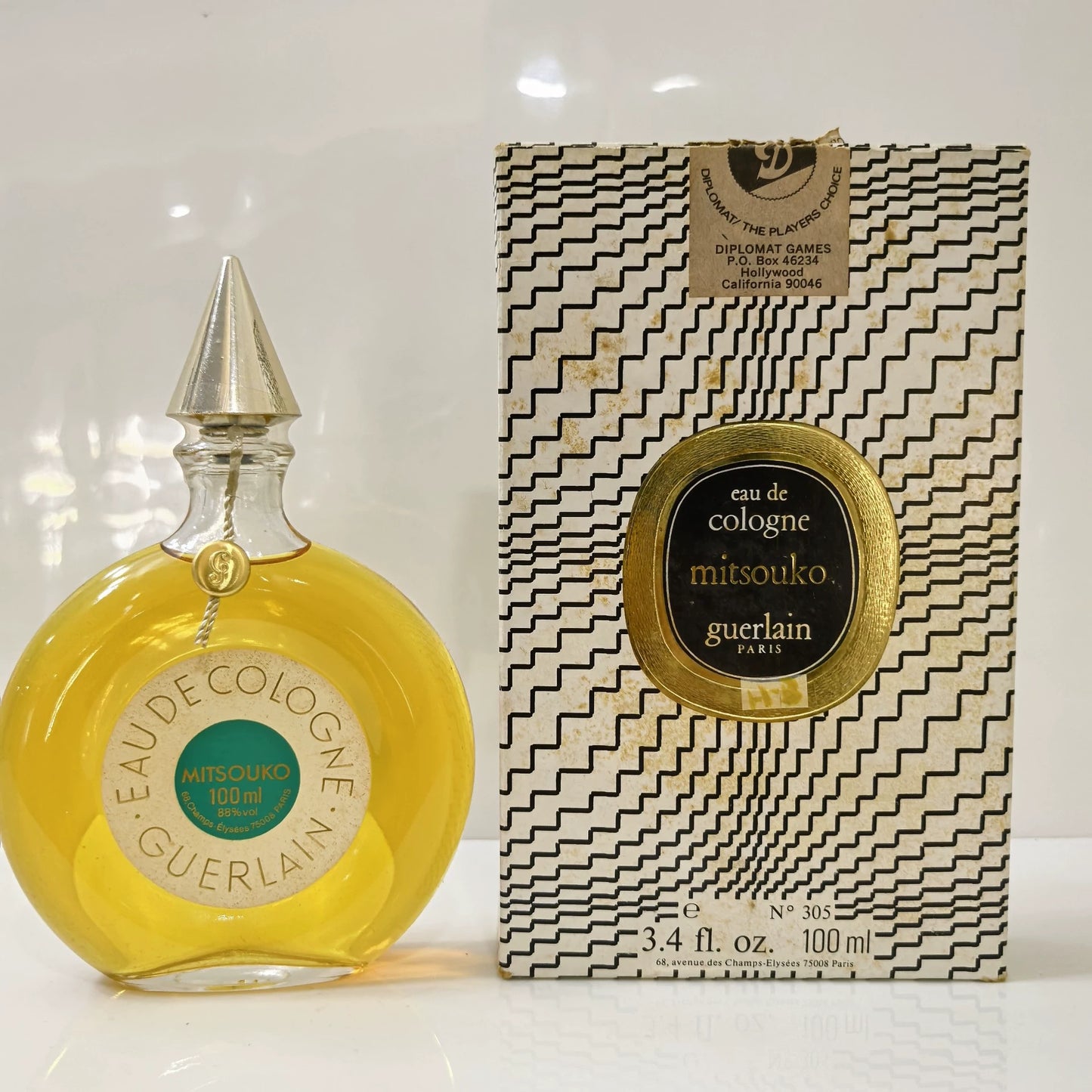 091025-34 Guerlain Mitsouko Eau de Cologne EDC 100ml 3.4oz