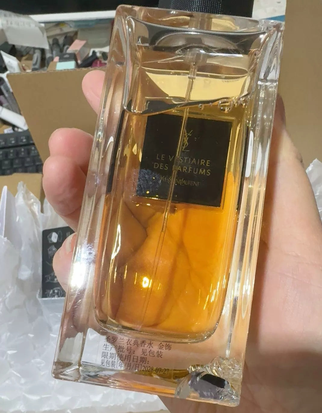 041026-58 Yves Saint Laurent gold jewelry Perfume 125ml 4.2 oz