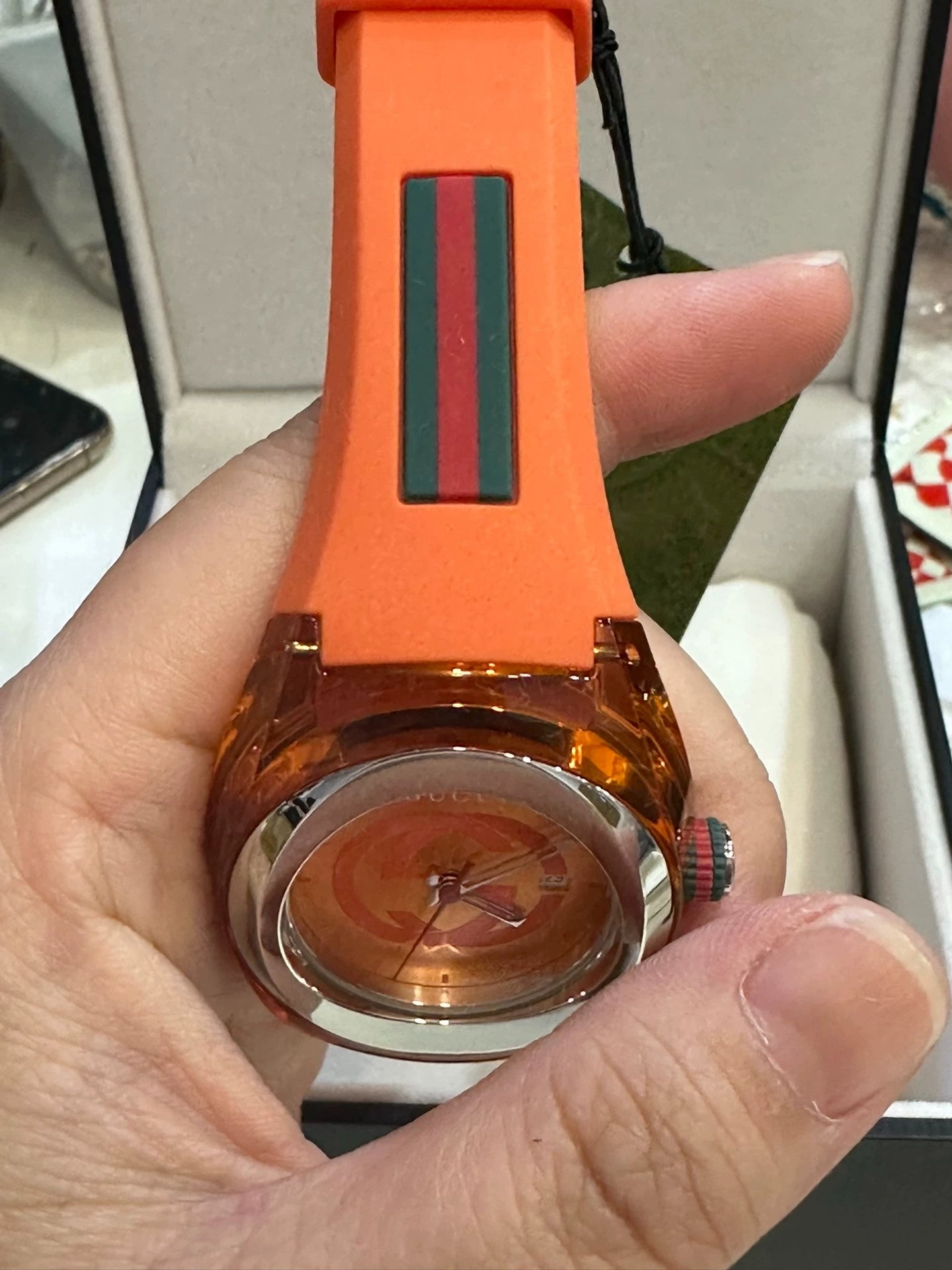 020426-watch-100 Gucci orange watch 35mm