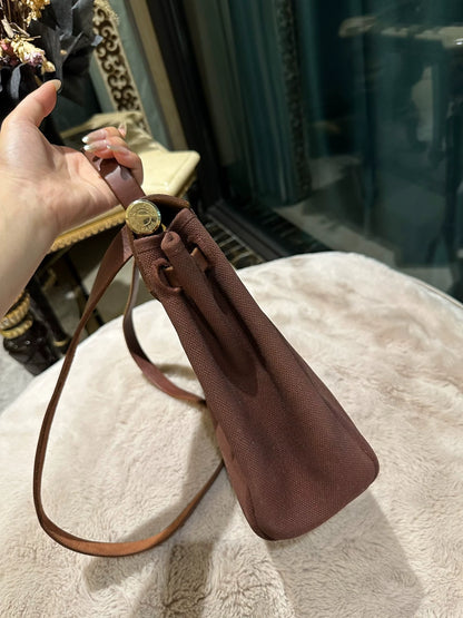 310725-47 Auth Hermes Herbag PM 31 canvas Tote handbag shoulder bag