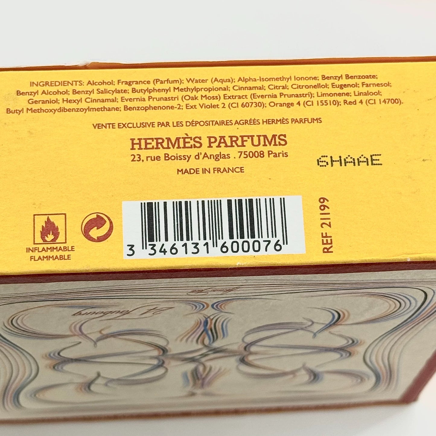 030826-41 Hermes Hermes Fab EDT 100ml 3.4 oz