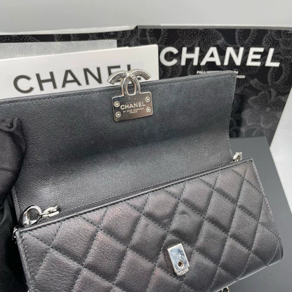 051124-31 Auth CHANEL CF CC Classic Long Flap Wallet