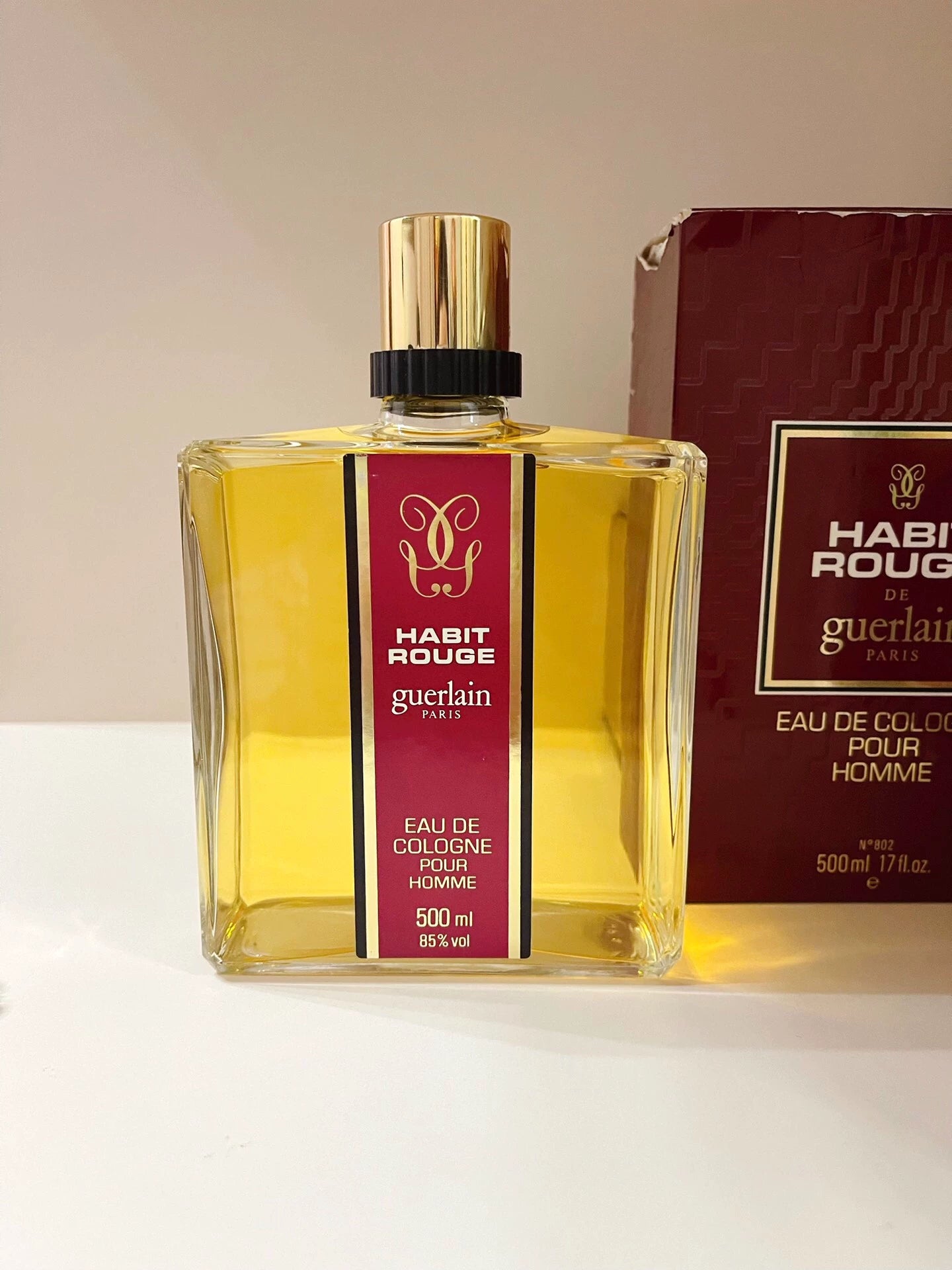 050926-80 Guerlain red edc rare Cologne 500ml 16.9 oz