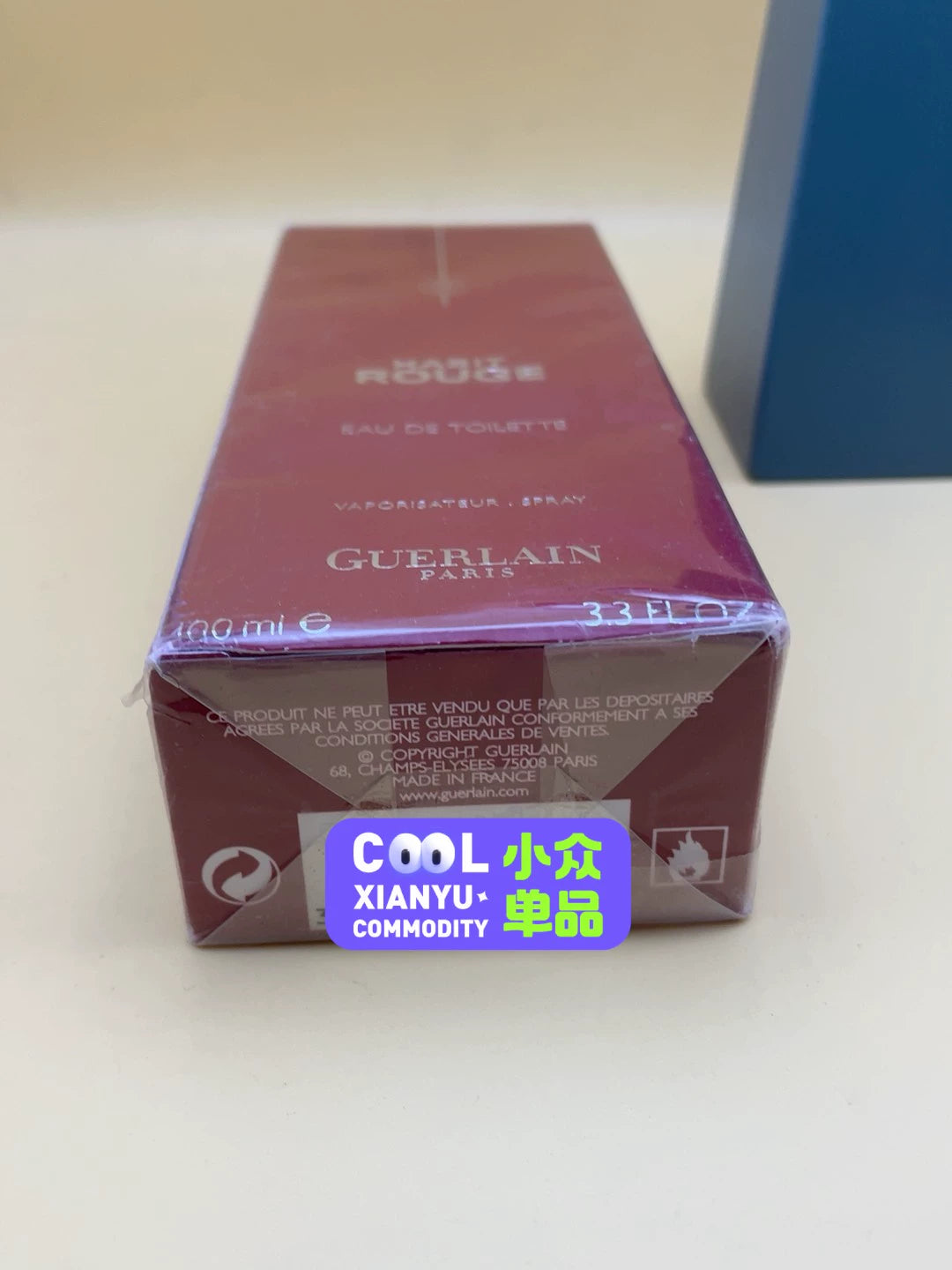 301225-5 Guerlain Habit Rouge Eau de Toilette EDT 100ml 3.4oz