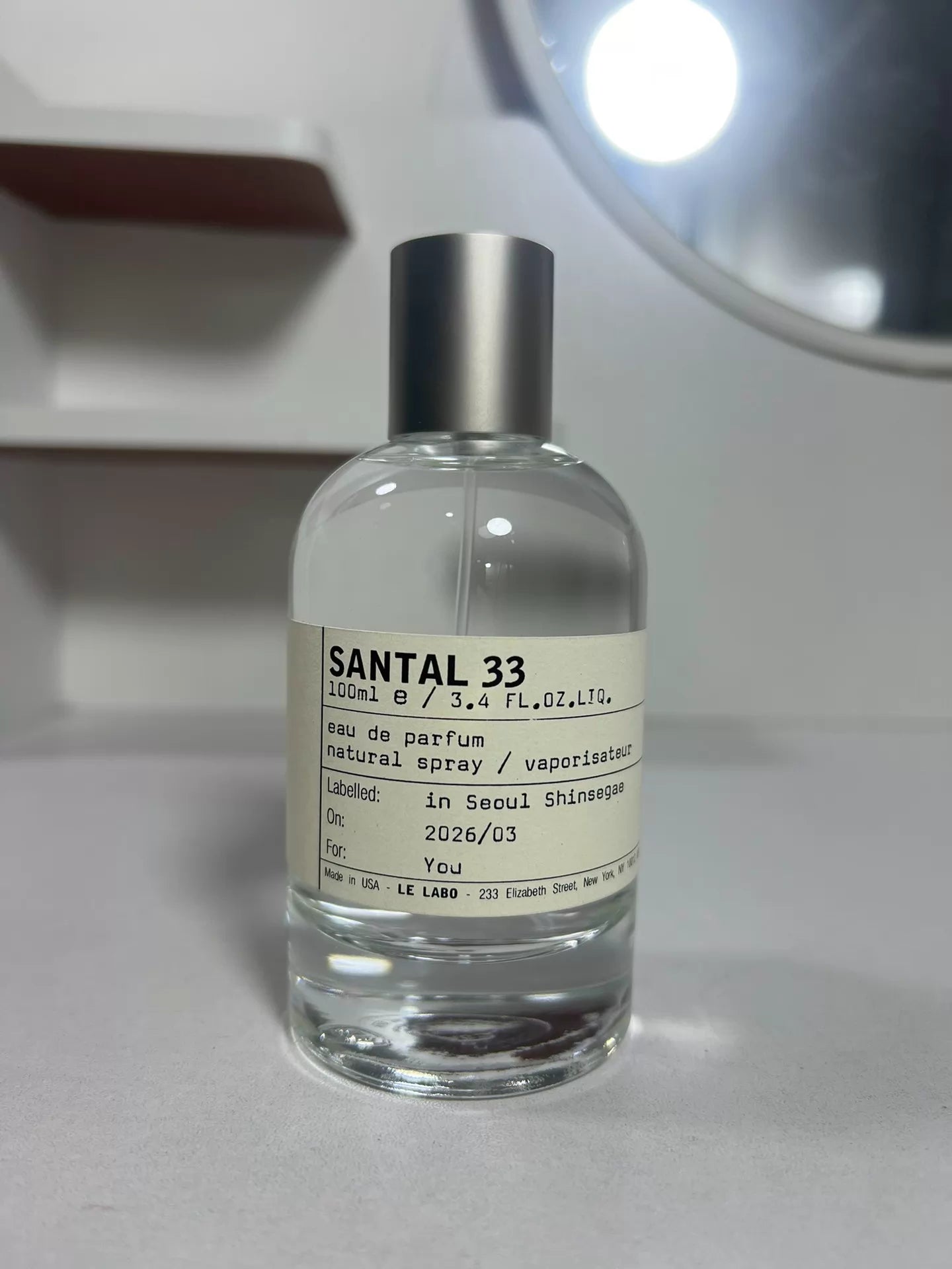 270726-92 Le Labo laboratory Sandalwood No. Perfume 100ml 3.4 oz