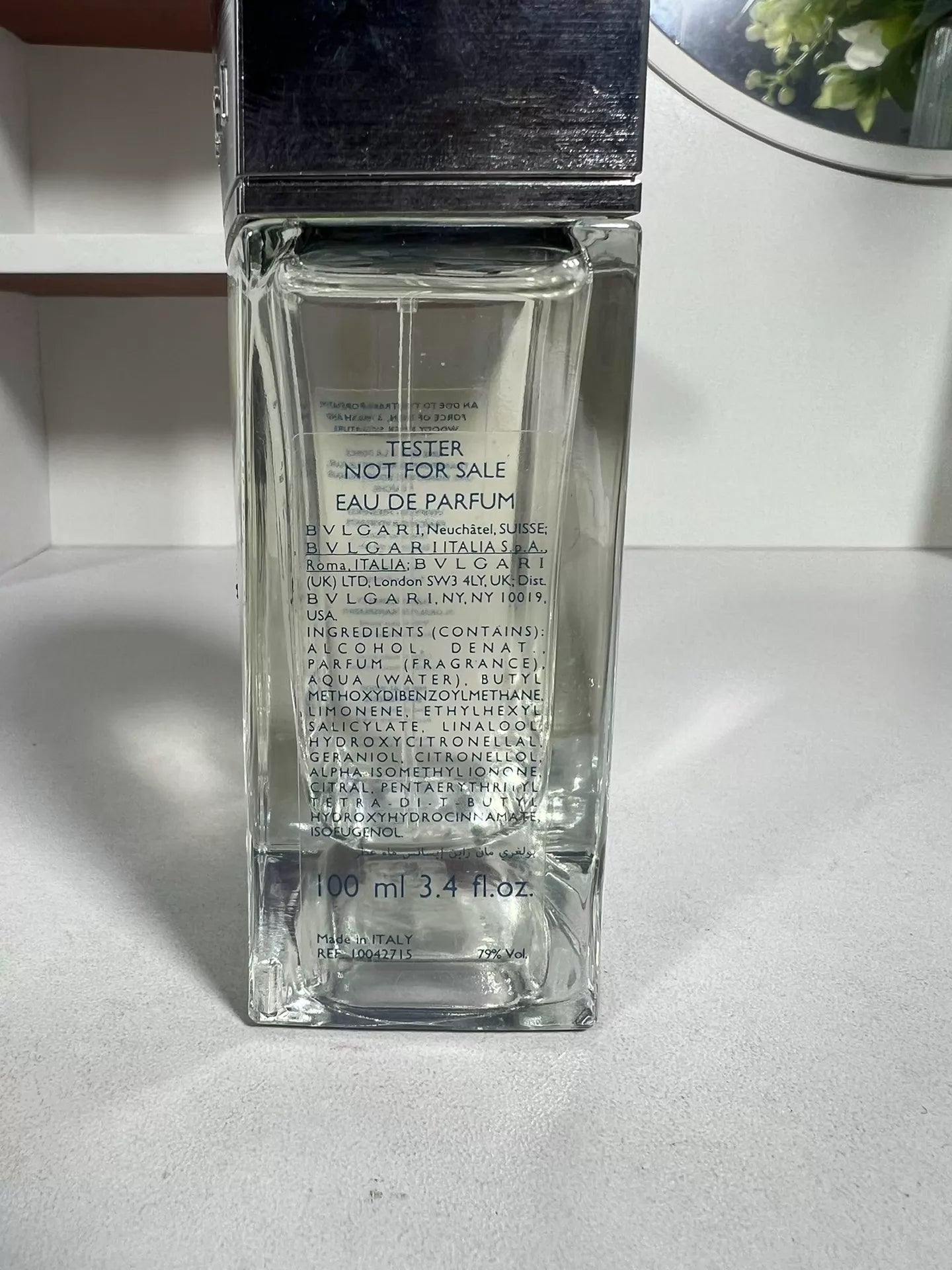 270726-169 Bvlgari Empty Valley Rain Perfume 100ml 3.4 oz
