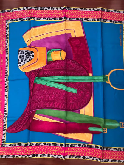 160826-scarf-10 Hermès Genuine silk scarf  90 x 90 cm
