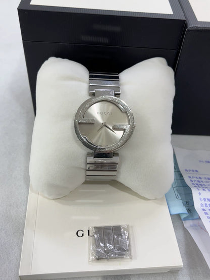 291024-87 Gucci series silver dial watches unisex