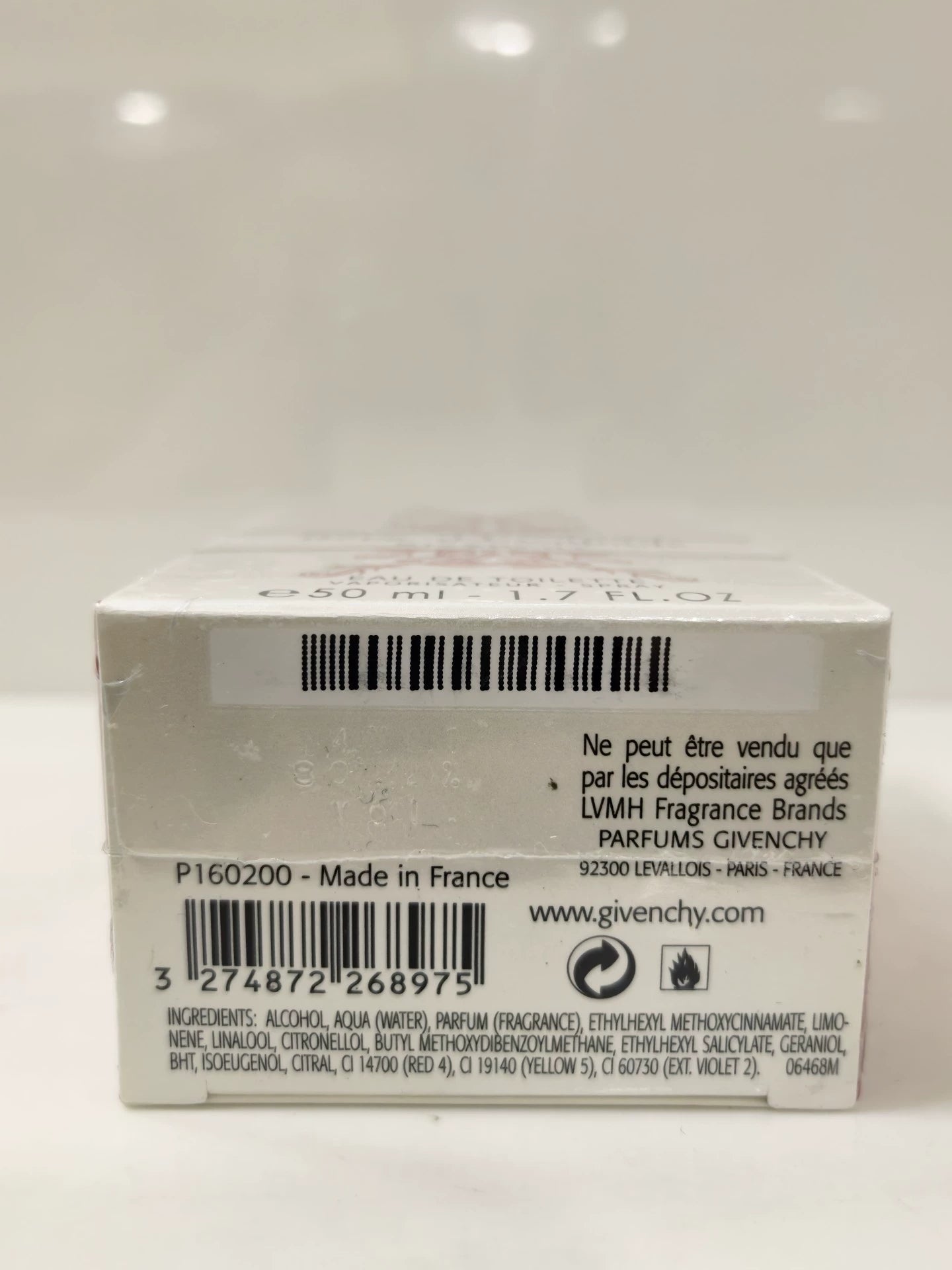 311225-8 Givenchy 50ml 1.7oz EDT eau de toilette