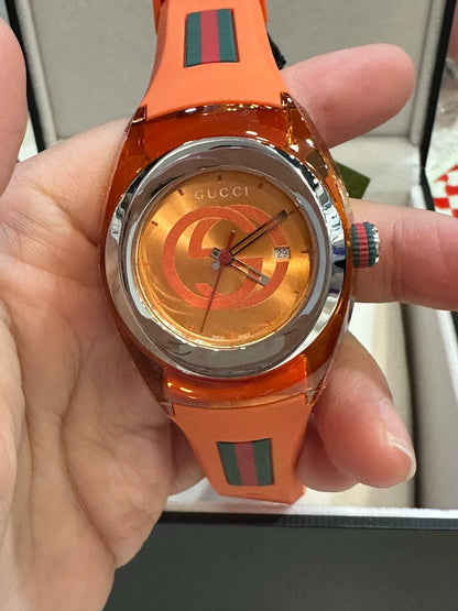 020426-watch-100 Gucci orange watch 35mm