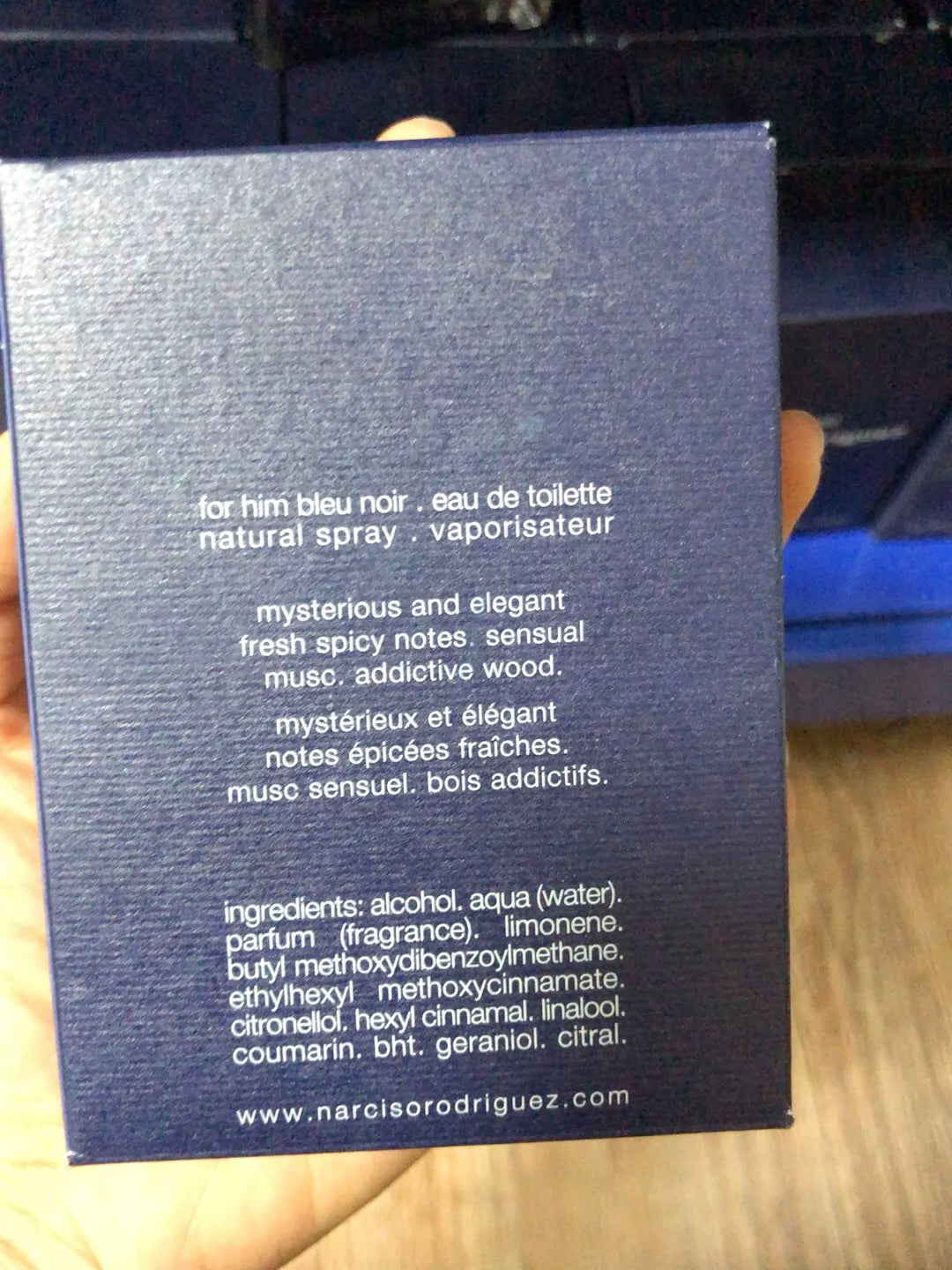150726-132 Narciso Rodriguez Men Curtain Blue Perfume 50ml 1.7 oz