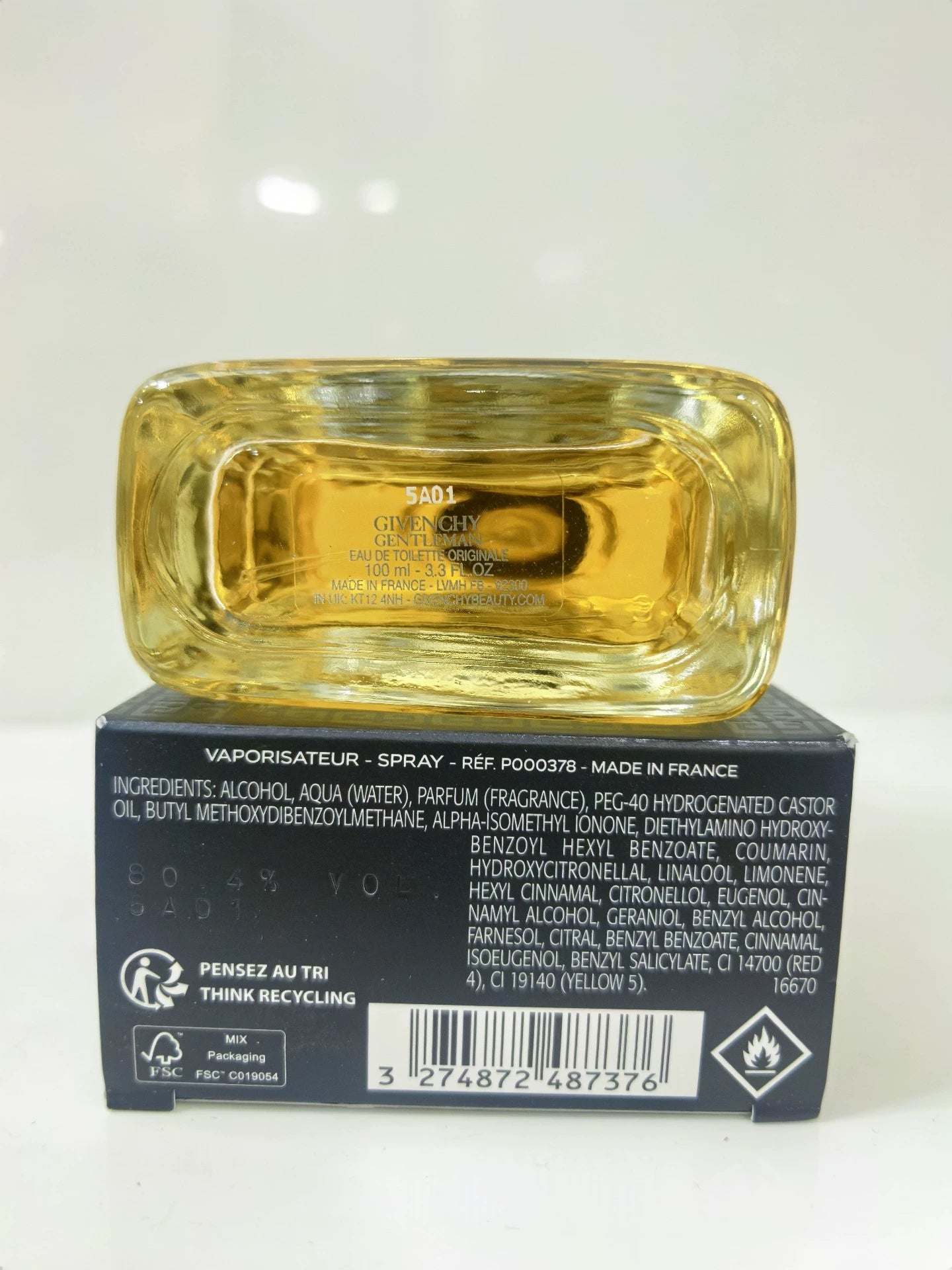 220426-50 Givenchy Gentleman EDT 100ml 3.4 oz