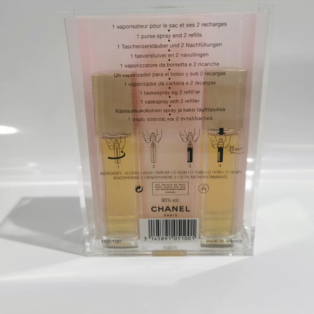020926-465 Chanel No. portable spray EDT 15ml 0.5 oz