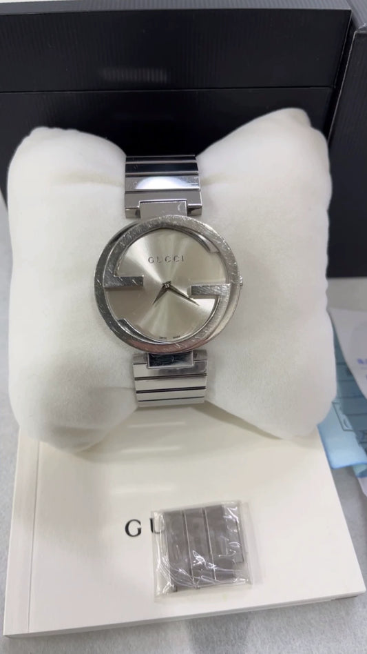 291024-87 Gucci series silver dial watches unisex