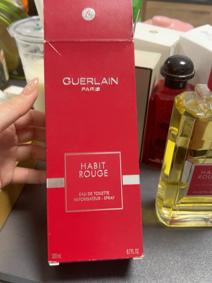 081224-67 GUERLAIN 200ml 4 oz habit rouge edt eau de toilette