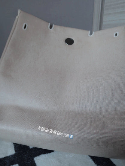 Jun25-bag-49 Auth Hermes Herbag 39 MM canvas Tote handbag shoulder bag