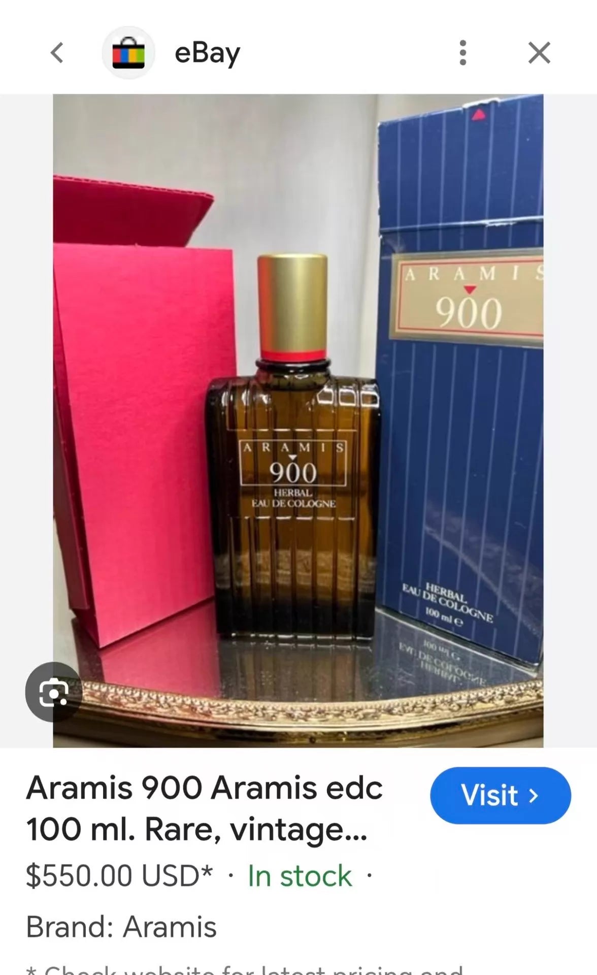 290626-5 Aramis men Perfume 100ml 3.4 oz