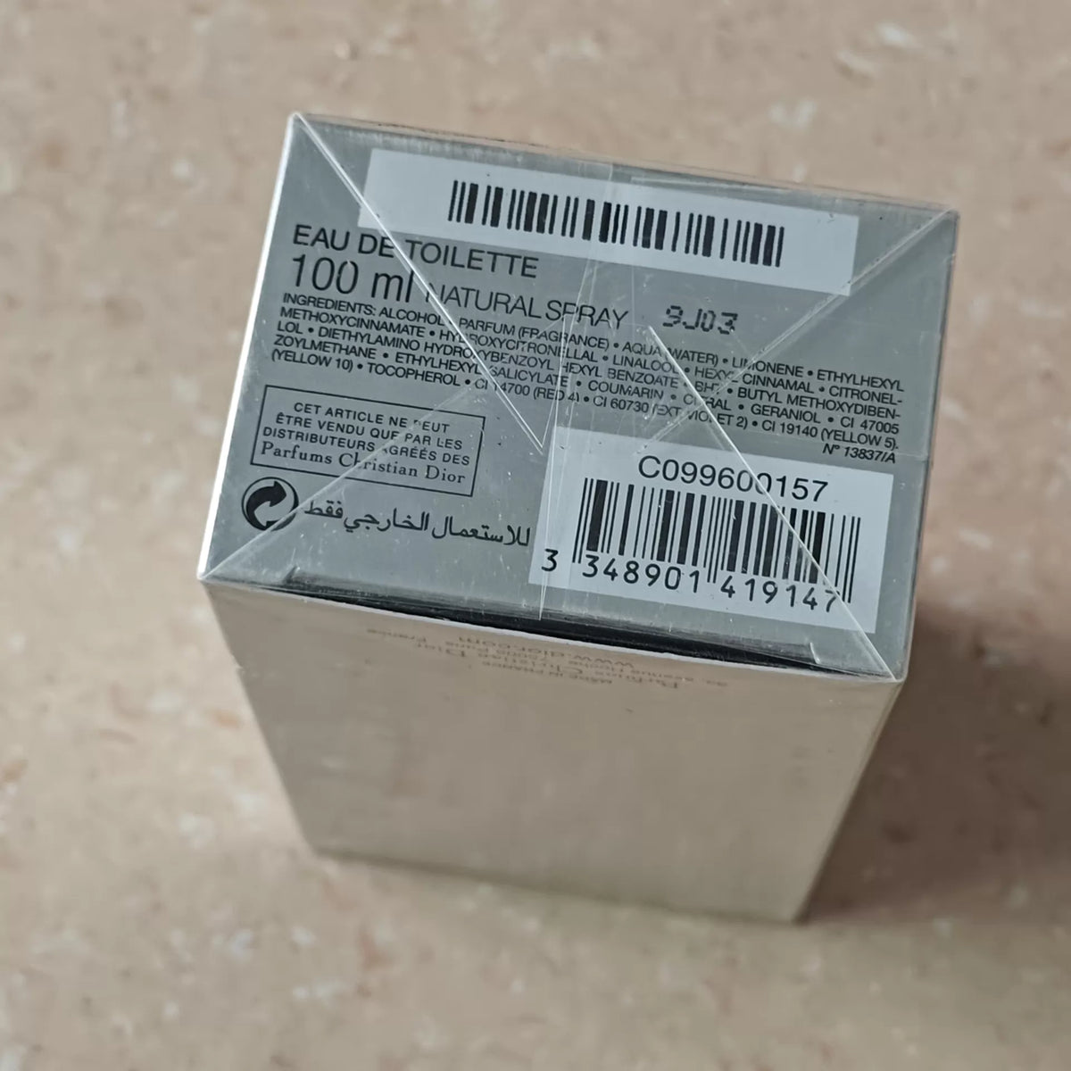 041026-91 Dior Men brand new EDT 100ml 3.4 oz