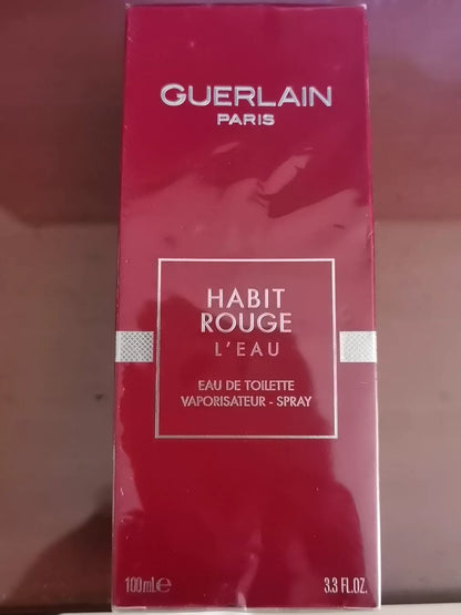 020225-35  Guerlain Habit Rouge 100ml EDP 3.4 oz Eau de Parfum