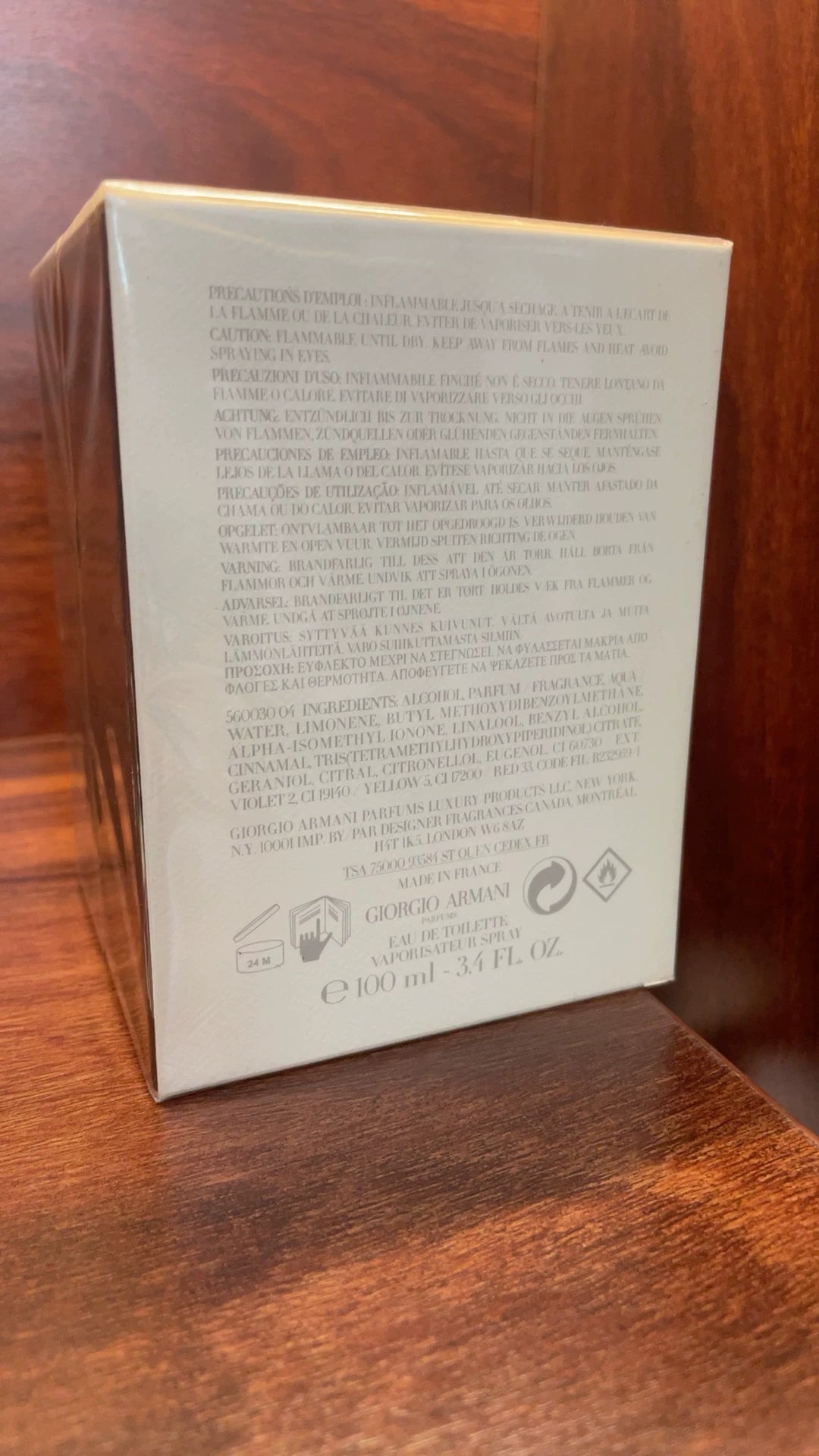 100326-99 Armani Fig Brand new Perfume 100ML  3.4oz
