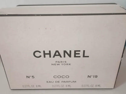 151025-52 Chanel No 5 Eau de Parfum EDP 3 x 8ml 0.3oz