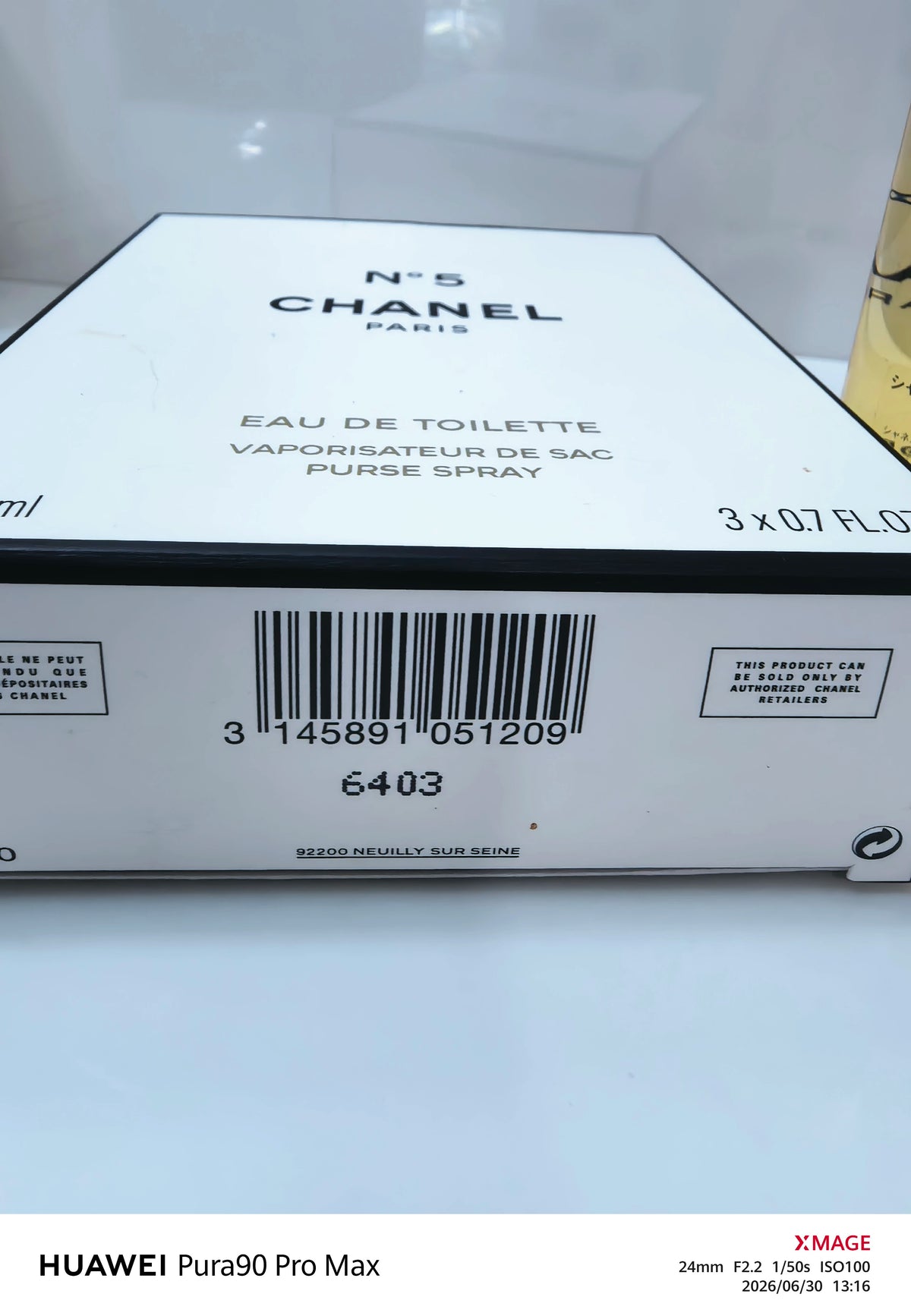 220826-205 Chanel Refill N5 light 20ml 0.7 oz