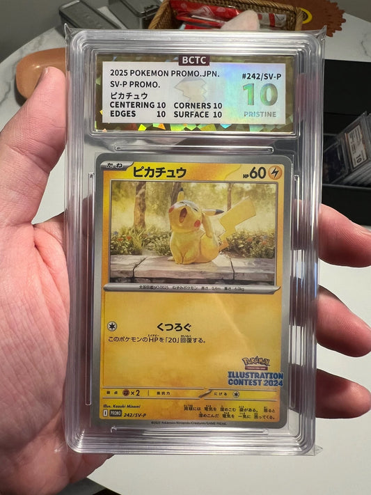 0825-game-19 PTCG Pokemon BCTC game card10 Pikachu 2025 242/SV-P PROMO SV-P 2024