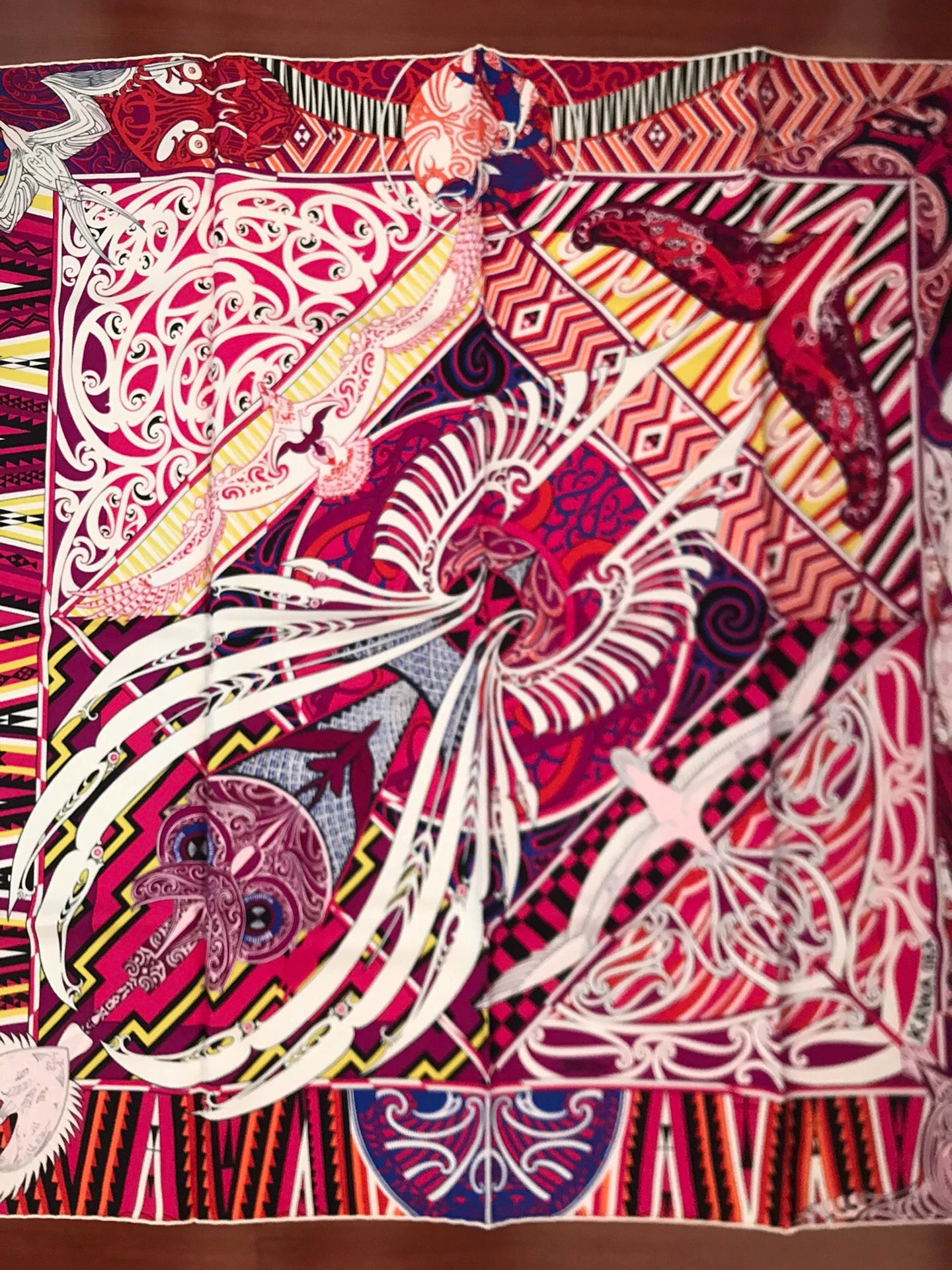 160826-scarf-2 Hermès Genuine silk scarf  90 x 90 cm