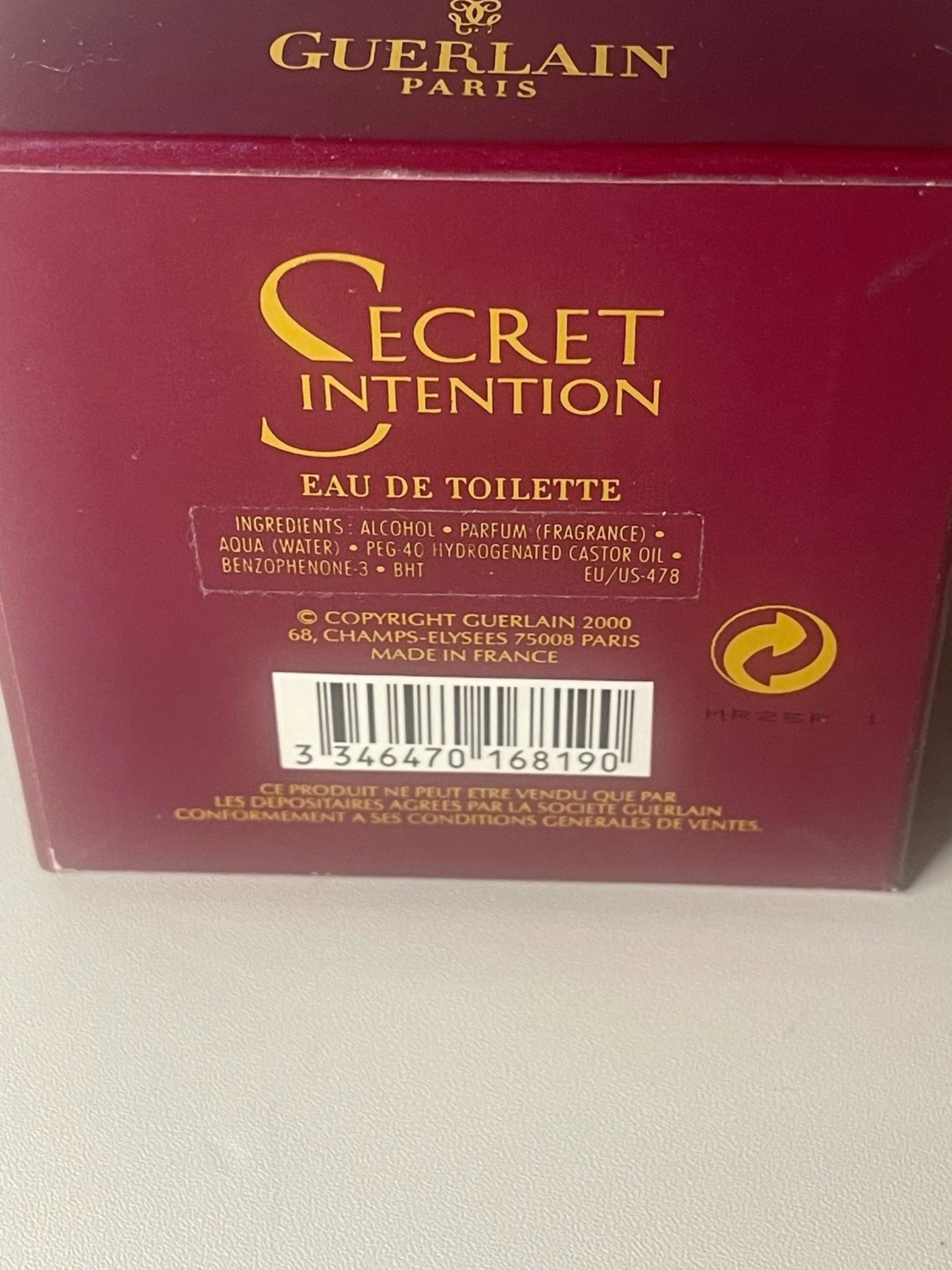 030826-94 Guerlain Secret Intent EDT 30ml 1 oz
