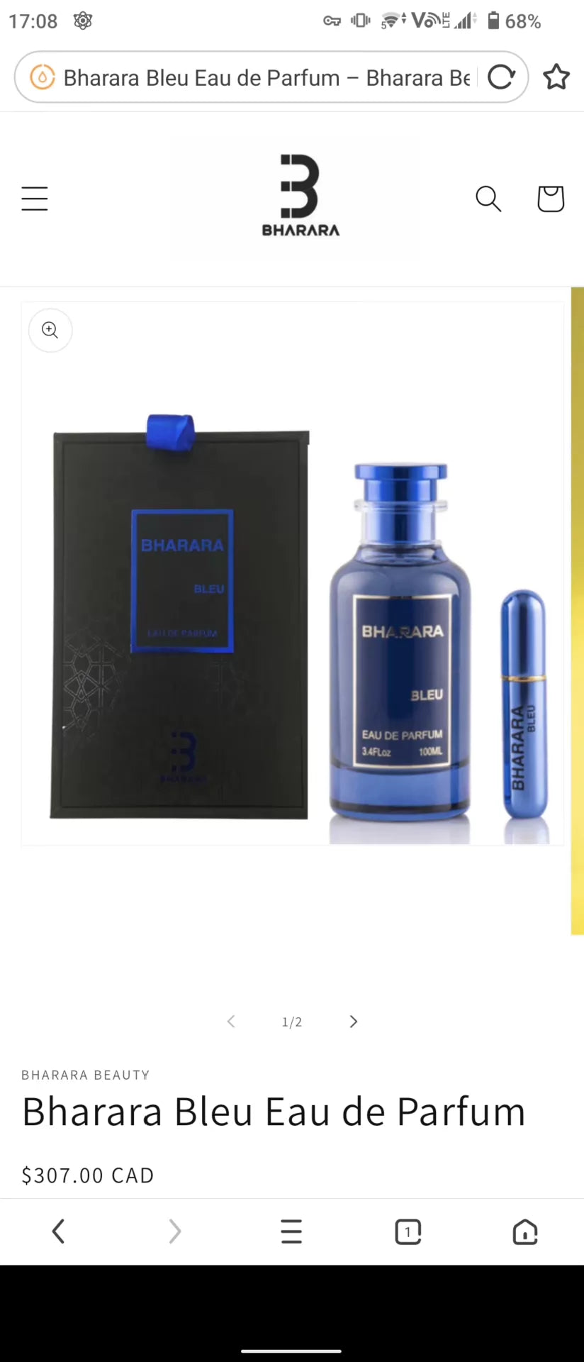 110826-170 BHARARA BLEU niche Perfume