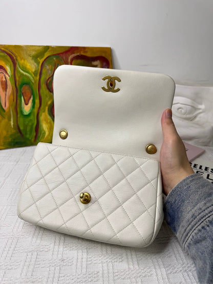 150626-bag-15 Chanel white lychee cowhide cc handbag