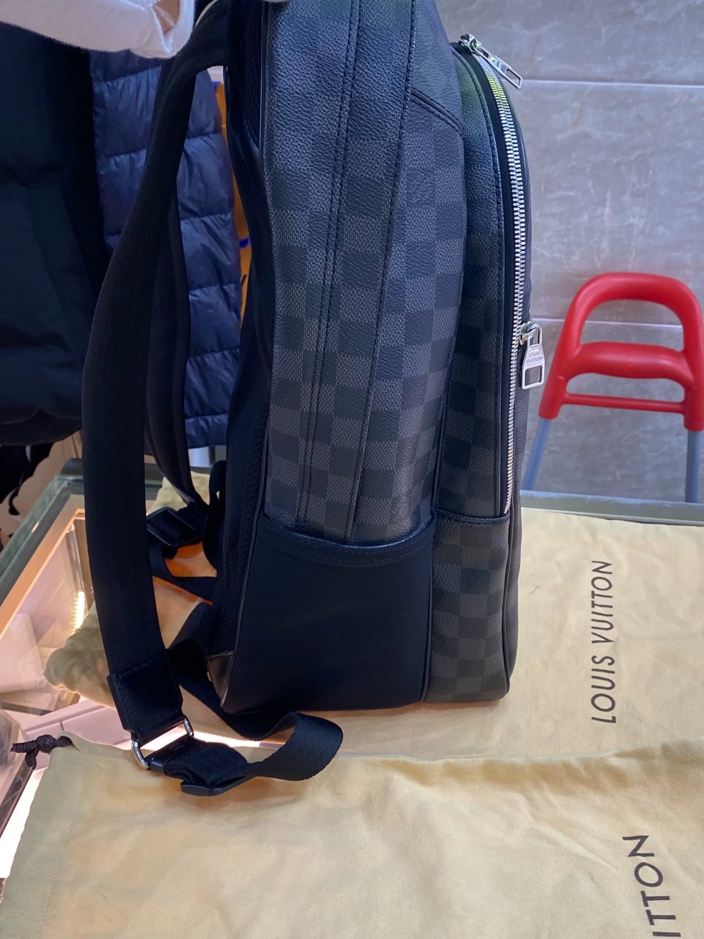 051124-19 Louis Vuitton LV checker backpack bag