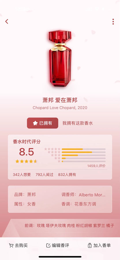 140126-74 Chopard Parfum Perfume 100ml 3.4oz