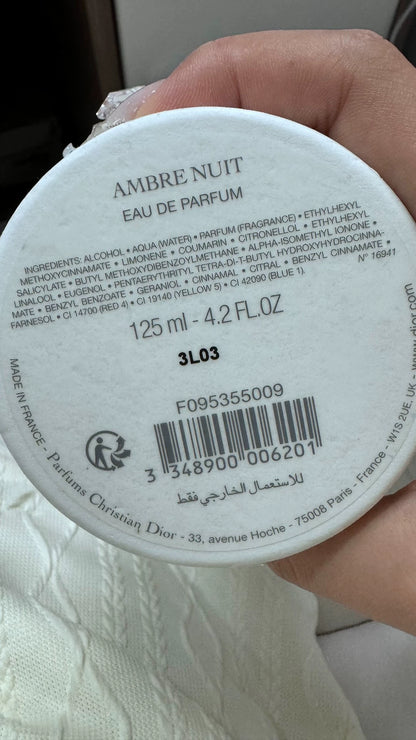 050326-46 Dior Amber Perfume  125ml