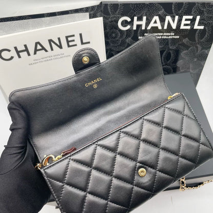 051124-35 Auth CHANEL CF CC Classic Long Flap Wallet