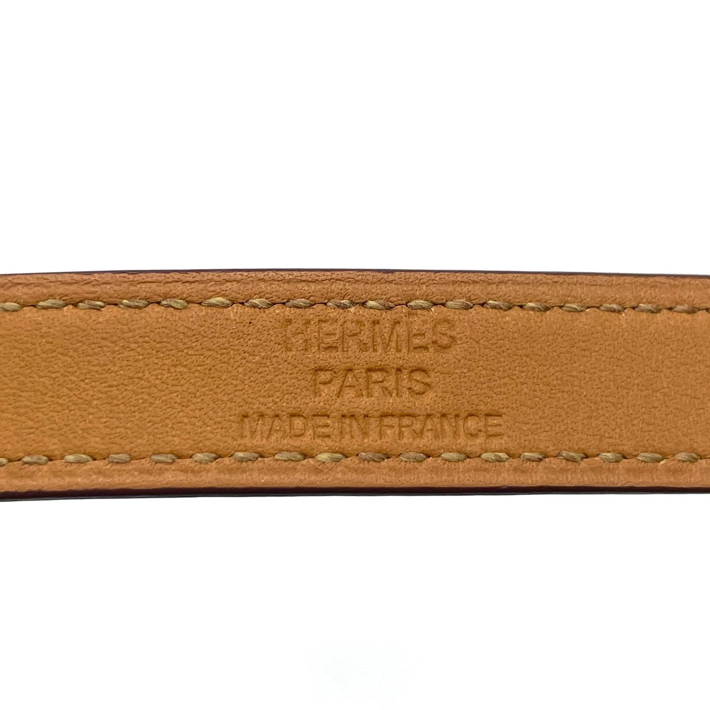 281024-11 Auth HERMES Kelly double tour bracelet hardware T1