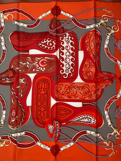160826-scarf-20 Hermès Genuine silk scarf  90 x 90 cm