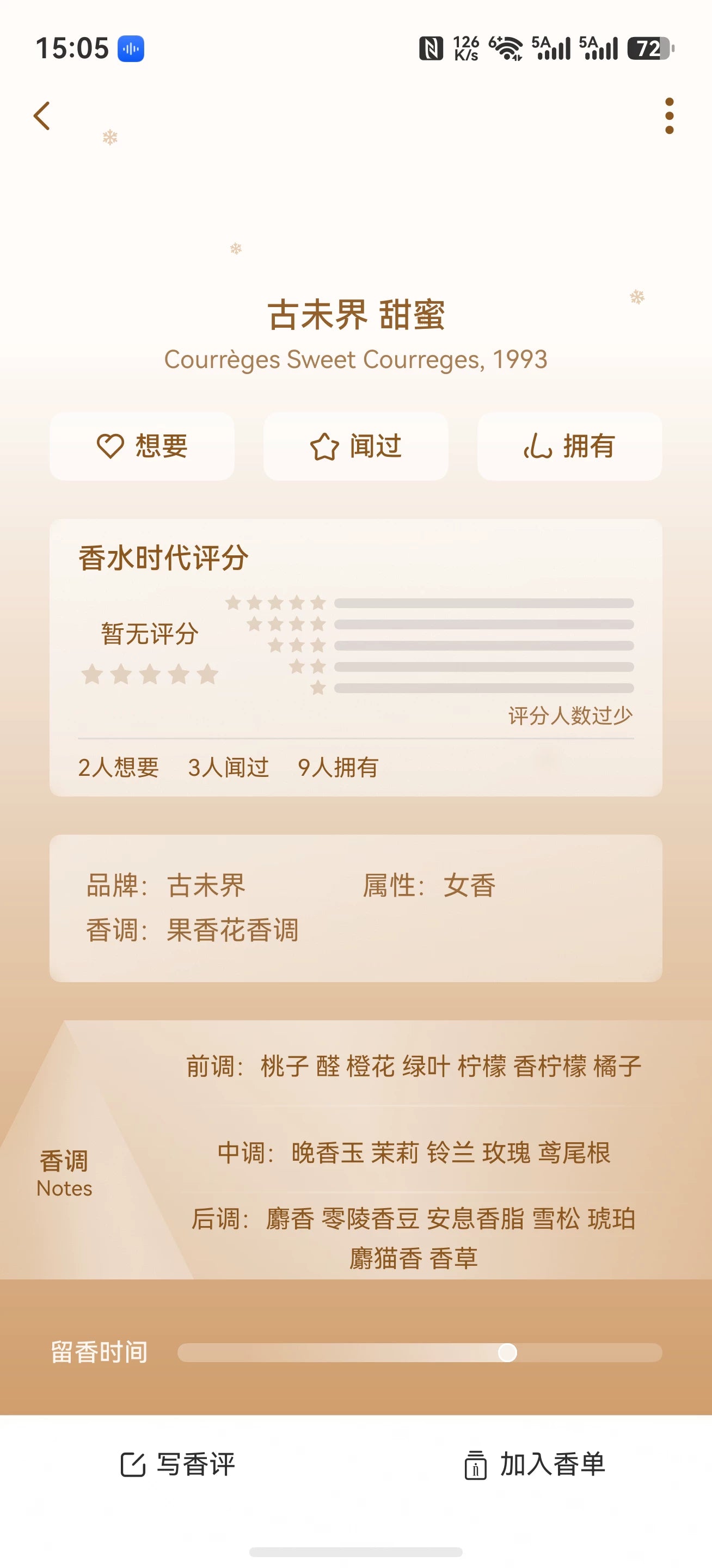 220826-185 Guweijie Huoxiyuan Sweet 57ml 1.9 oz