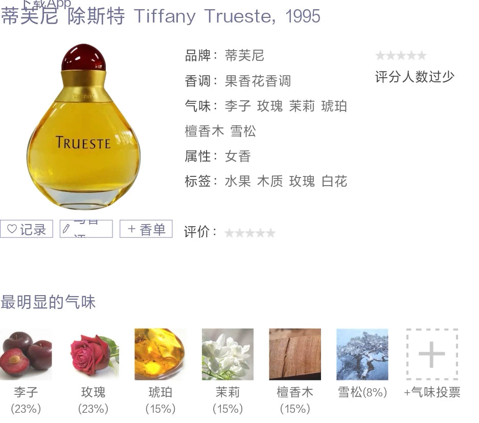 200826-37 Tiffany Trueste very Perfume 100ml 3.4 oz