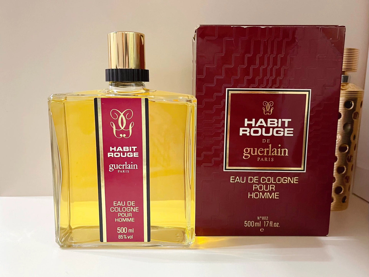 050926-80 Guerlain red edc rare Cologne 500ml 16.9 oz