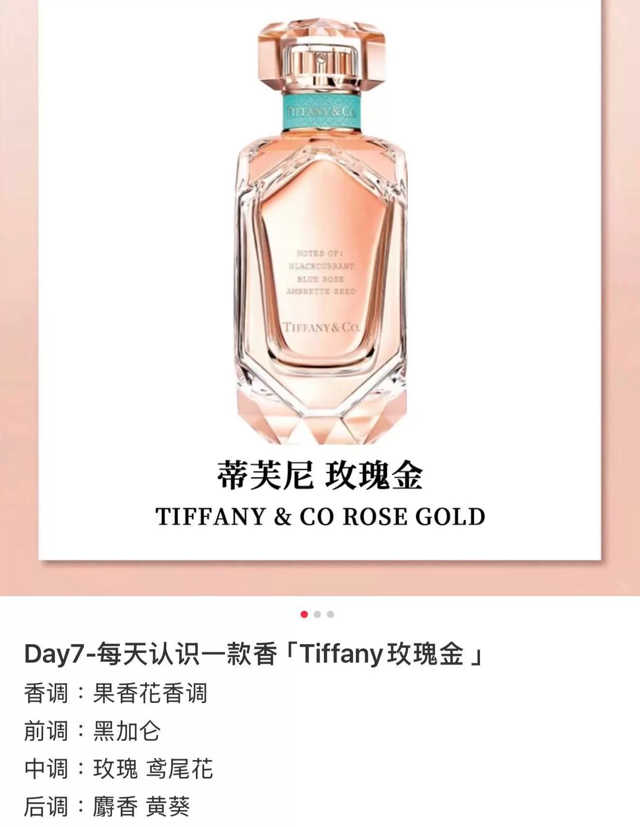 080726-9 Tiffany Rose Gold Perfume 75ml 2.5 oz