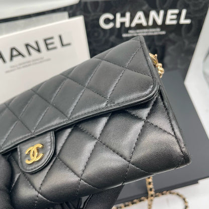 051124-35 Auth CHANEL CF CC Classic Long Flap Wallet