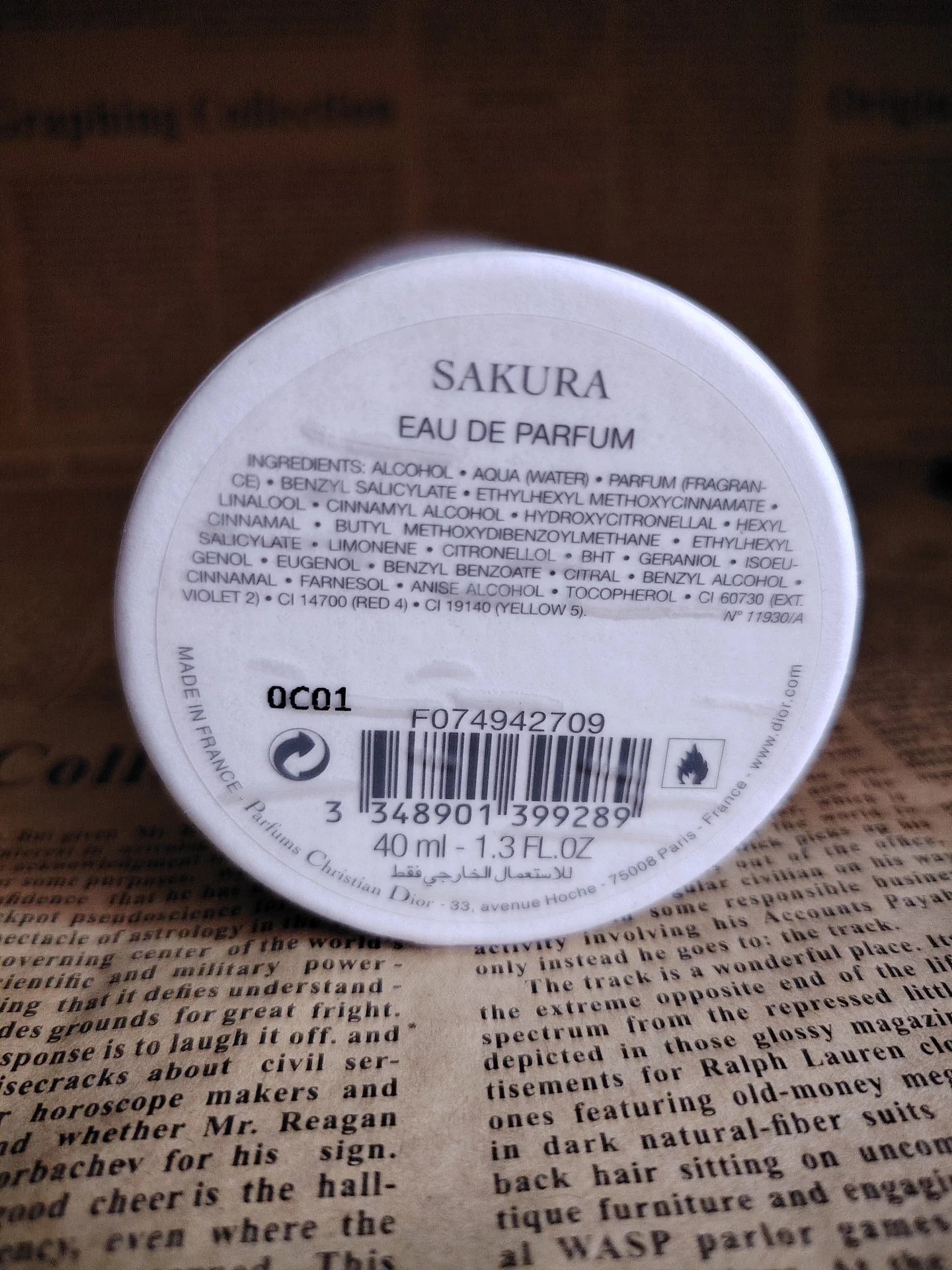 010126-38 Christian Dior  40ml 1.4oz EDP