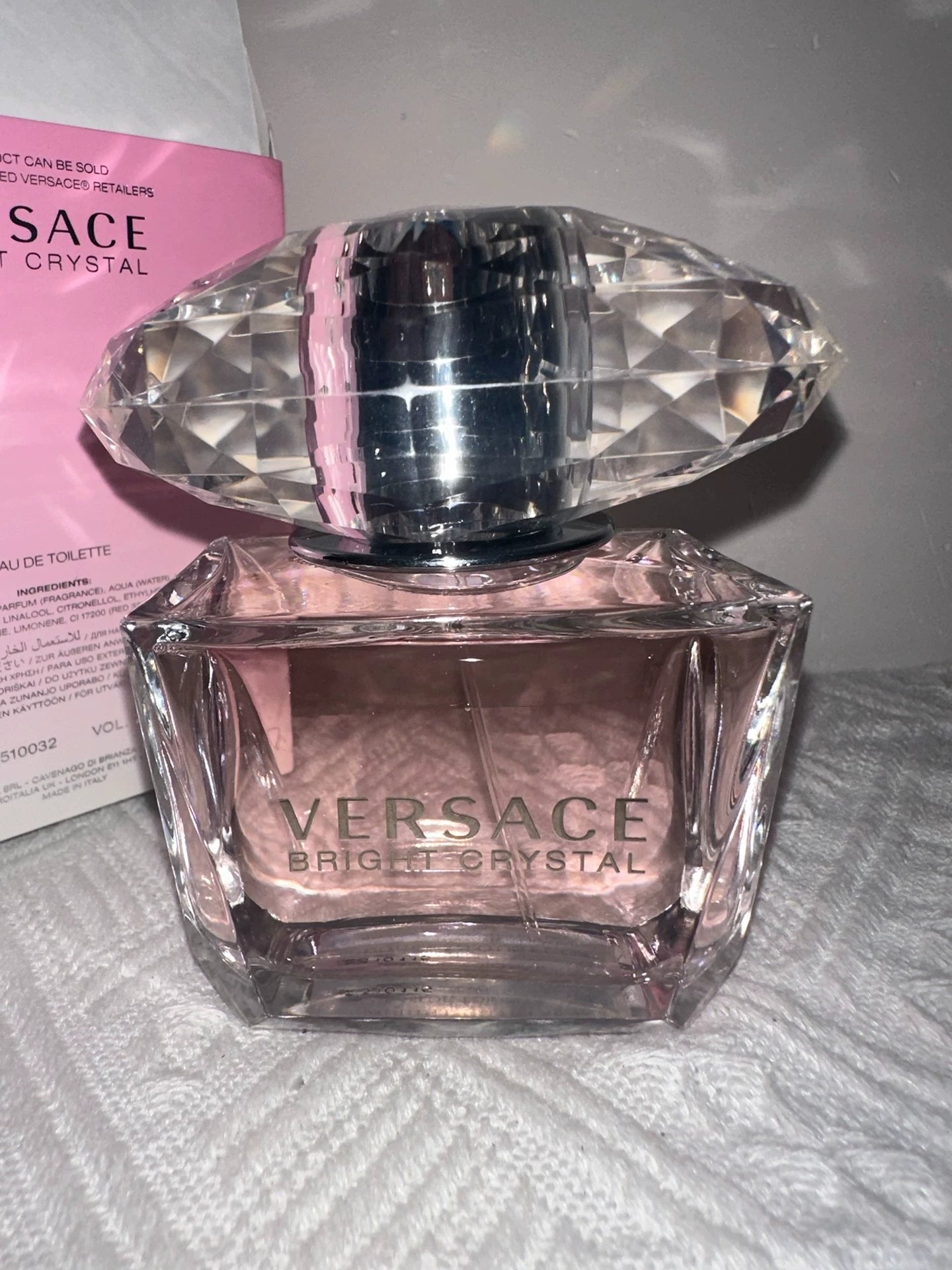 190326-100 Versace Crystal Pink Diamond EDT 90ml  3.0oz