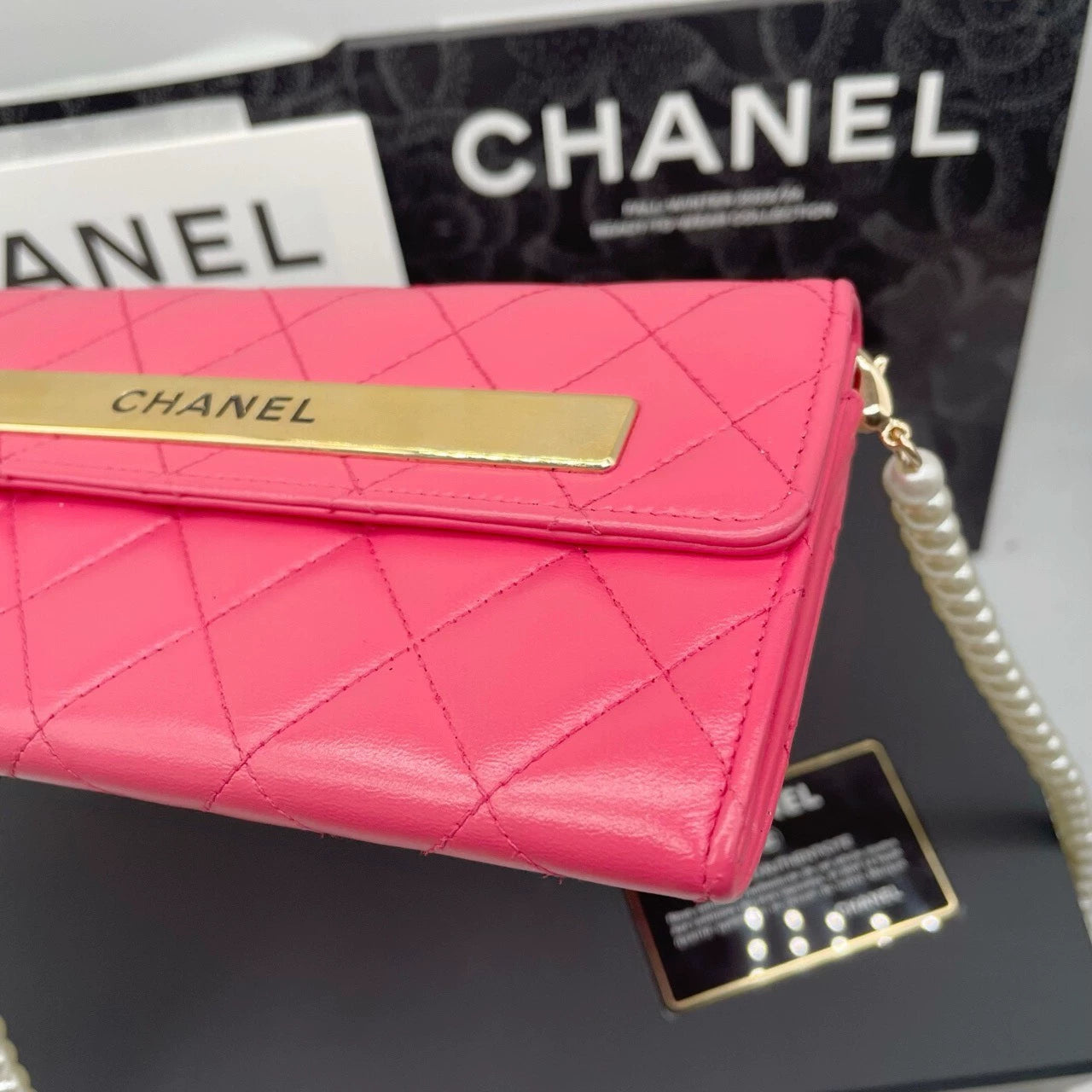 051124-26 Auth CHANEL CF CC Classic Long Flap Wallet