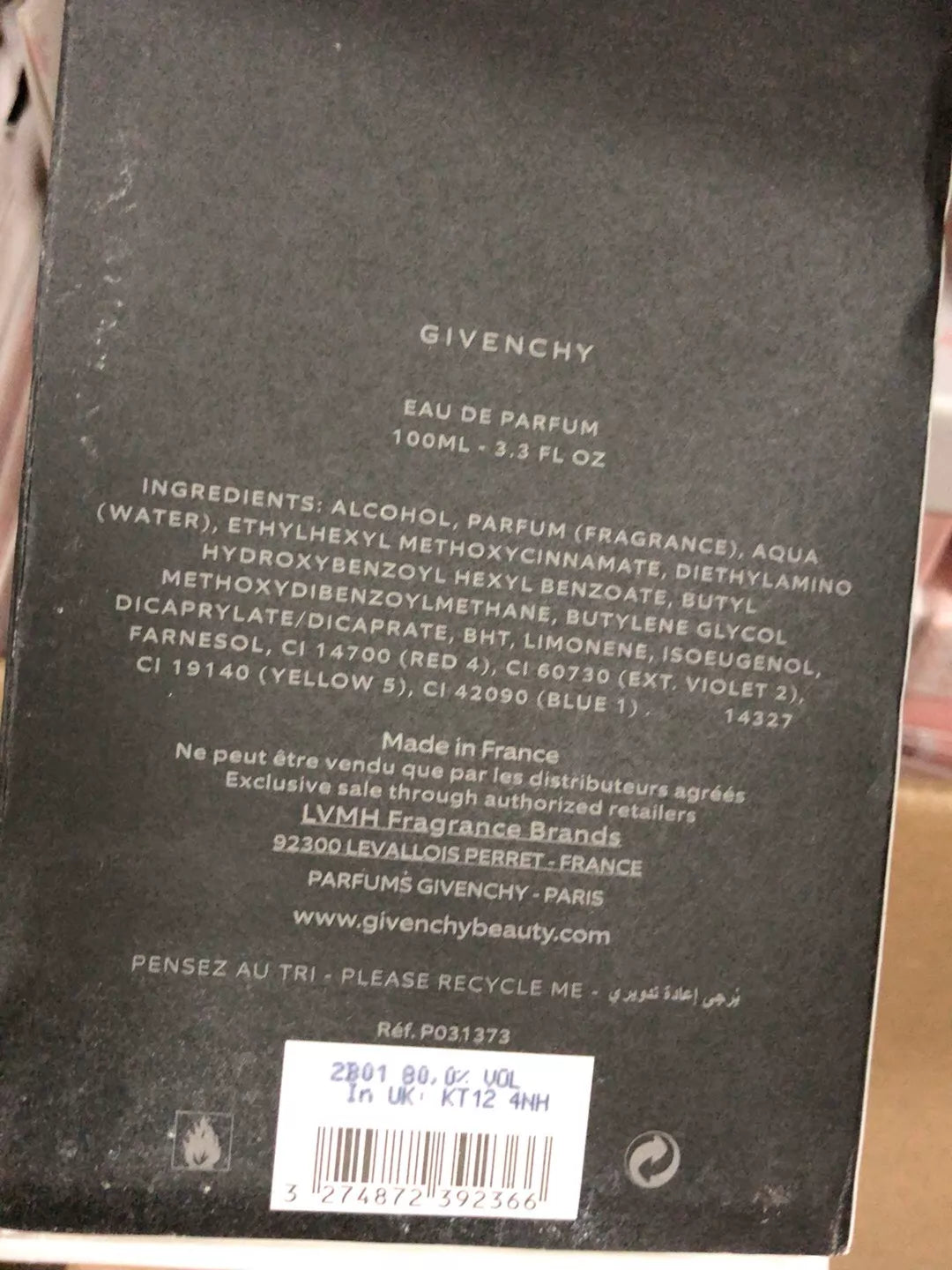150726-139 Givenchy Noble Craftsmanship Series 100ml 3.4 oz
