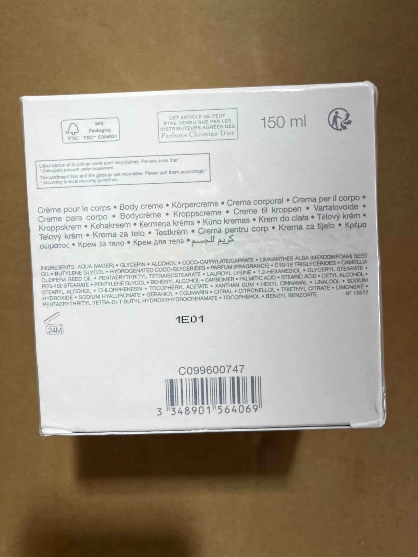030926-99 Dior Eden Rock Body 150ml 5.1 oz